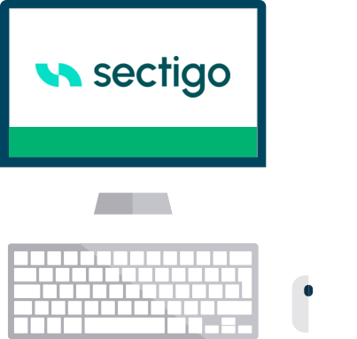 Sectigo Laptop Logo